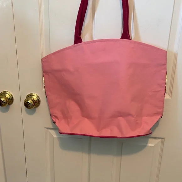 Pink Sequin Flamingo Tote Bag - Picture 4 of 6